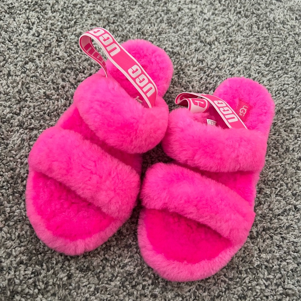 UGG Fluff Yeah Slipper Hot Pink